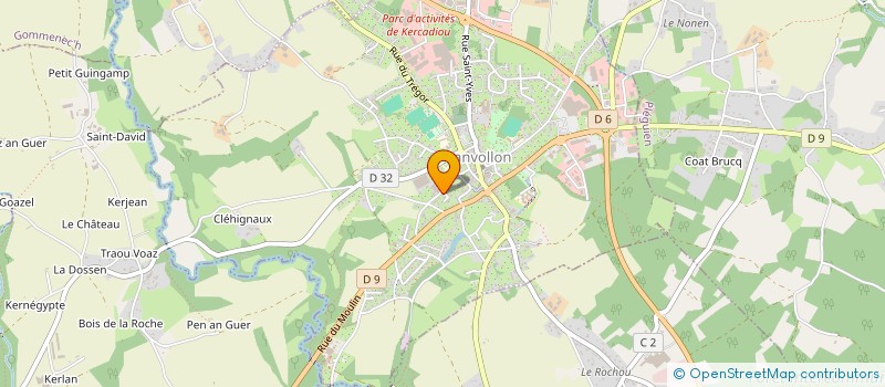 localisation de l'entreprise TEX ARMOR à LANVOLLON