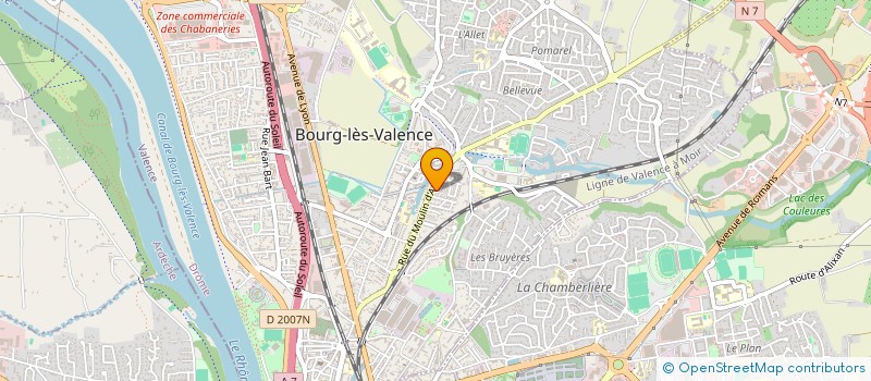 localisation de l'entreprise TEX ASS à BOURG-LES-VALENCE