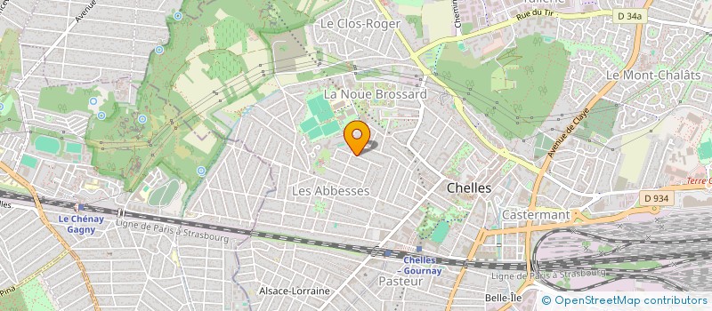 localisation de l'entreprise TEX AVRIL à CHELLES