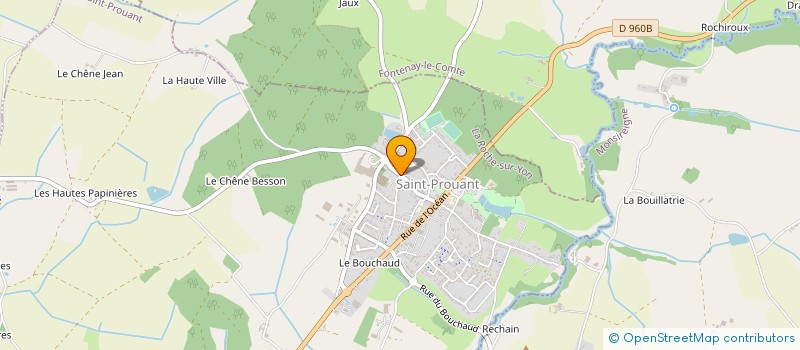 localisation de l'entreprise TEX'AVRIL à CHANTONNAY