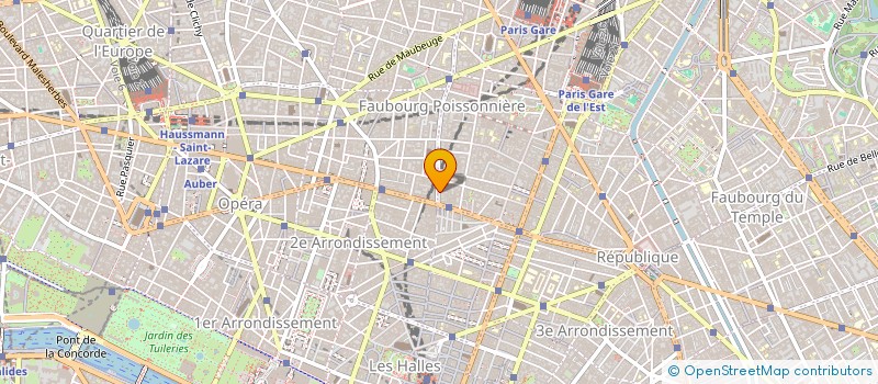 localisation de l'entreprise TEX BAT à PARIS