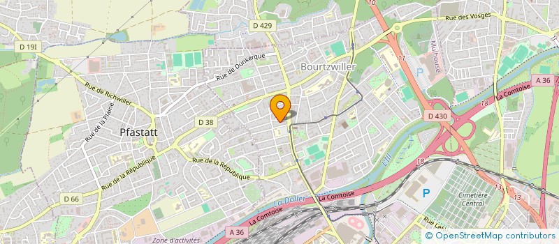 localisation de l'entreprise TEX DEKO  MULHOUSE