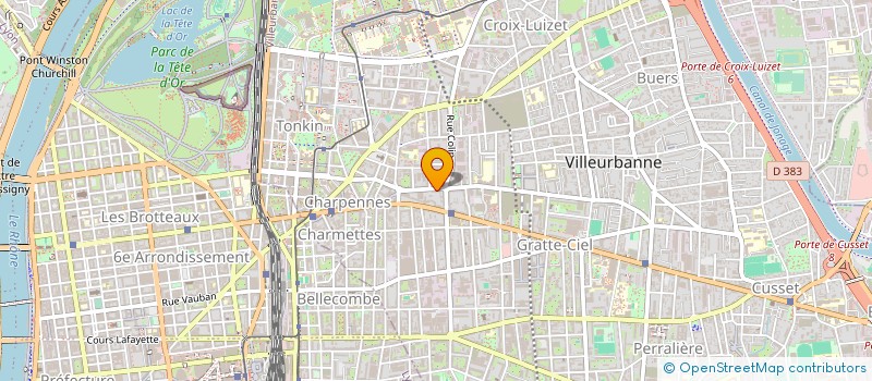 localisation de l'entreprise TEX.I AGENCY à VILLEURBANNE
