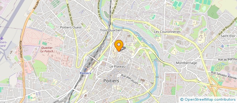 localisation de l'entreprise TEX'M  POITIERS