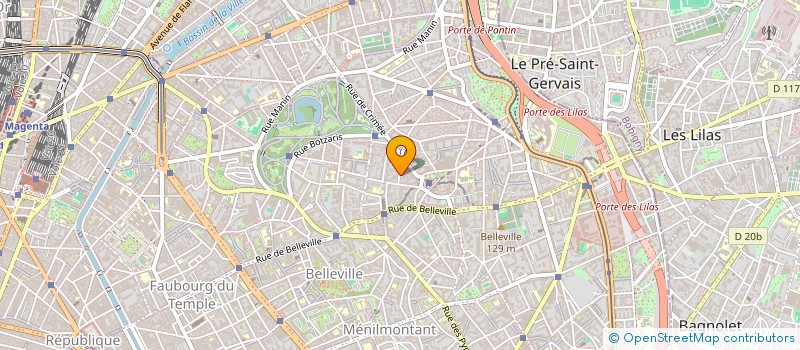 localisation de l'entreprise TEX MAILLE à PARIS