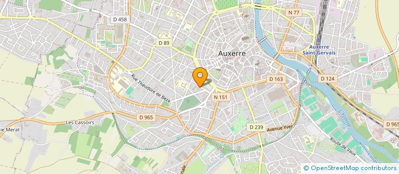 localisation de l'entreprise TEX OCEAN à AUXERRE