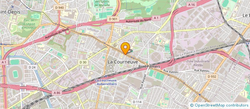 localisation de l'entreprise TEX ORIENT à LA COURNEUVE