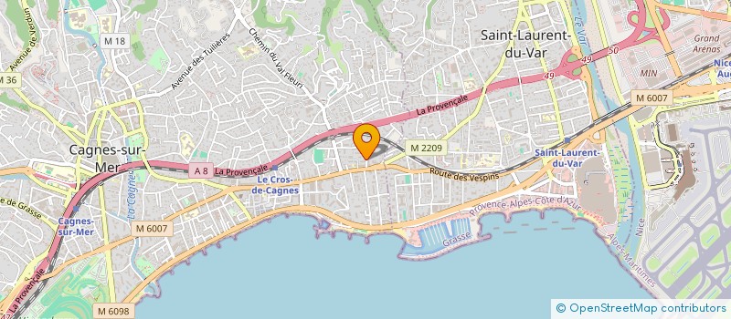 localisation de l'entreprise TEX SEB  CAGNES-SUR-MER