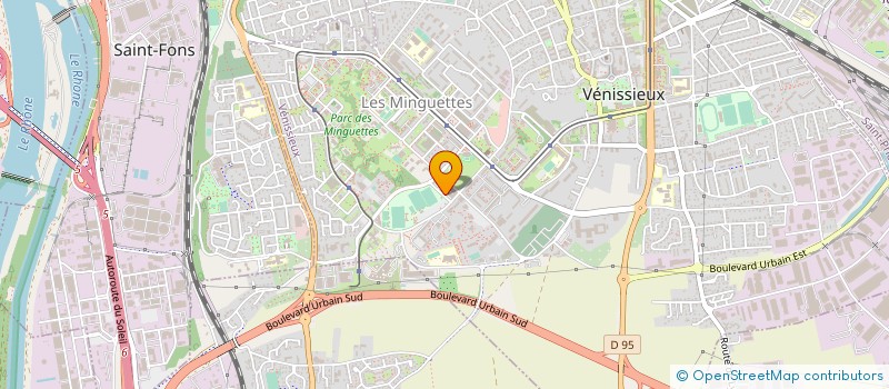 localisation de l'entreprise TEX SERVICES à VENISSIEUX