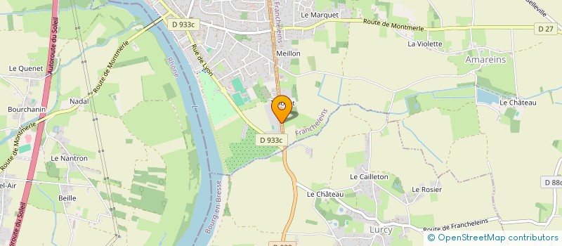 localisation de l'entreprise TEX TO WEAR à MONTMERLE-SUR-SAONE
