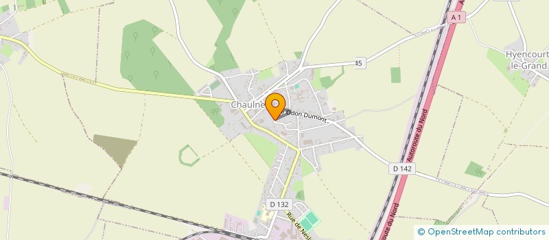 localisation de l'entreprise TEXALBERT à CHAULNES