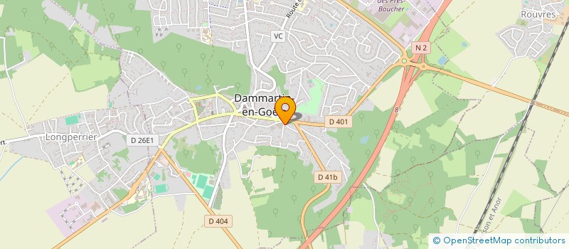 localisation de l'entreprise TEXAM à DAMMARTIN-EN-GOELE