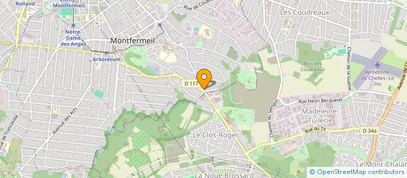 localisation de l'entreprise TEXANE à MONTFERMEIL