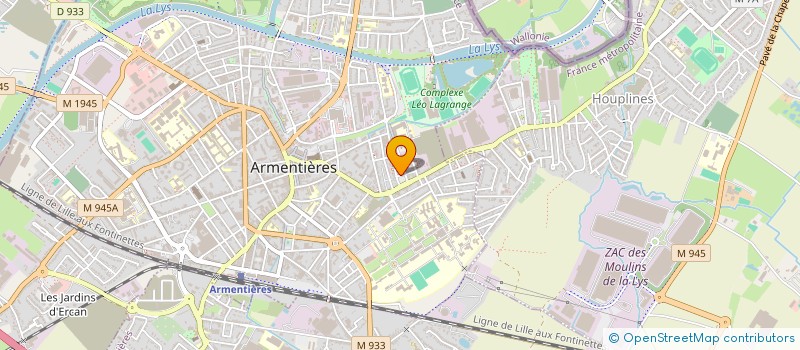 localisation de l'entreprise TEXAPI SARL à ARMENTIERES