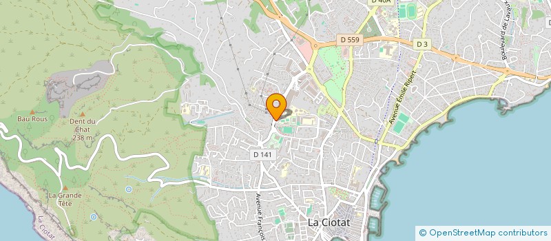 localisation de l'entreprise TEXARA à LA CIOTAT
