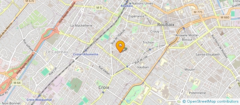 localisation de l'entreprise TEXARMOR à ROUBAIX