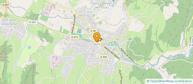 localisation de l'entreprise TEXAS à SAINT-CERE