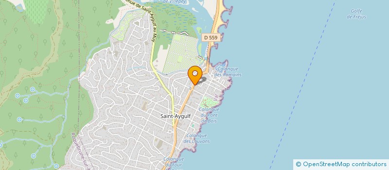 localisation de l'entreprise TEXAS à FREJUS