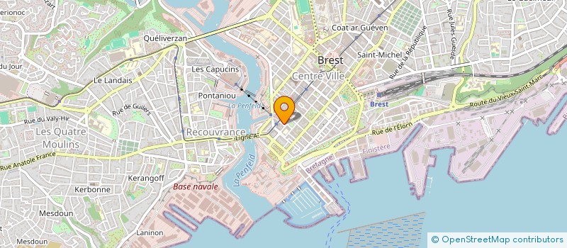 localisation de l'entreprise TEXAS à BREST