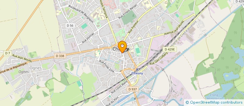 localisation de l'entreprise TEXAS à CHAUNY