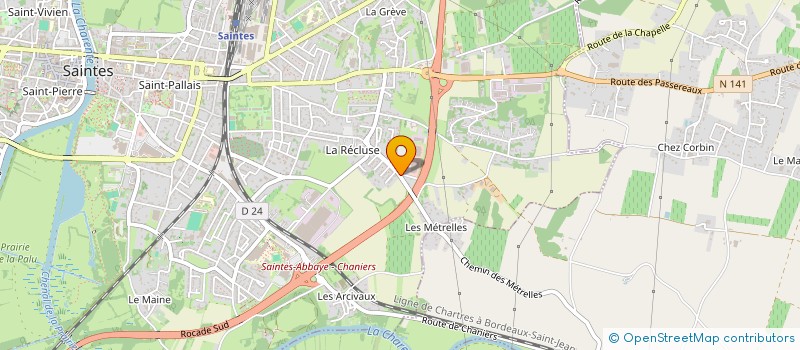 localisation de l'entreprise TEXAS  SAINTES