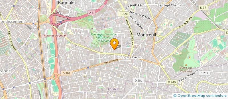 localisation de l'entreprise TEXBROD à MONTREUIL