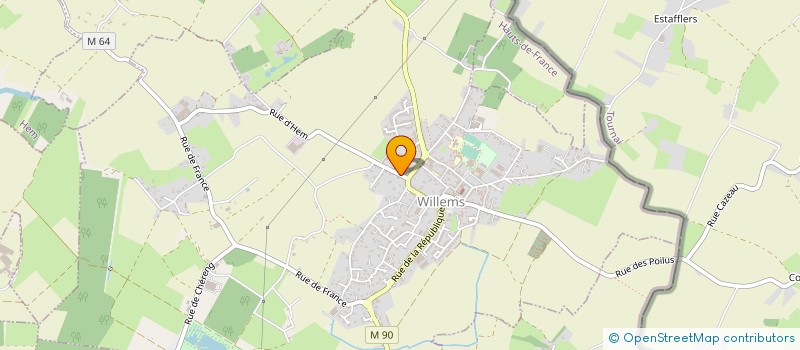 localisation de l'entreprise TEXDECOR à WILLEMS