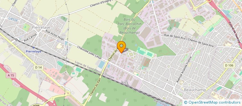 localisation de l'entreprise TEXELEM  BEAUCHAMP