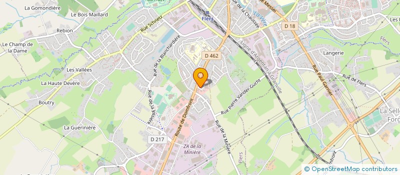 localisation de l'entreprise TEXFI à FLERS