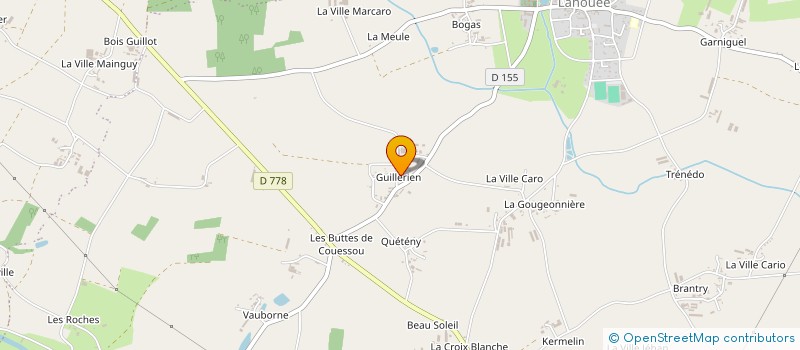 localisation de l'entreprise TEXIER à FORGES DE LANOUEE