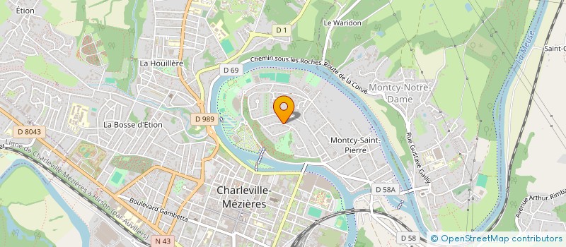 localisation de l'entreprise TEXIER à CHARLEVILLE-MEZIERES
