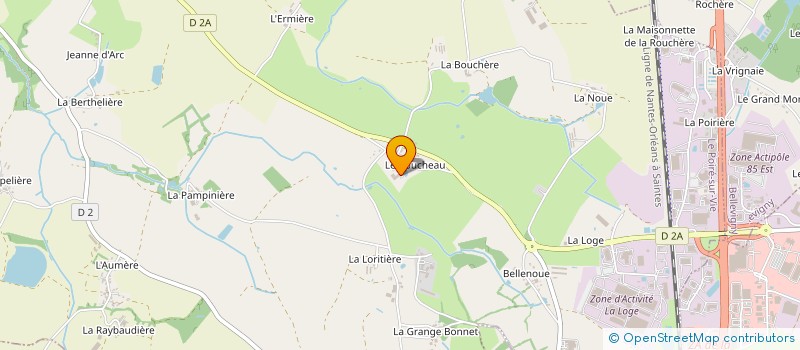 localisation de l'entreprise TEXIER BENJAMIN  LE POIRE-SUR-VIE