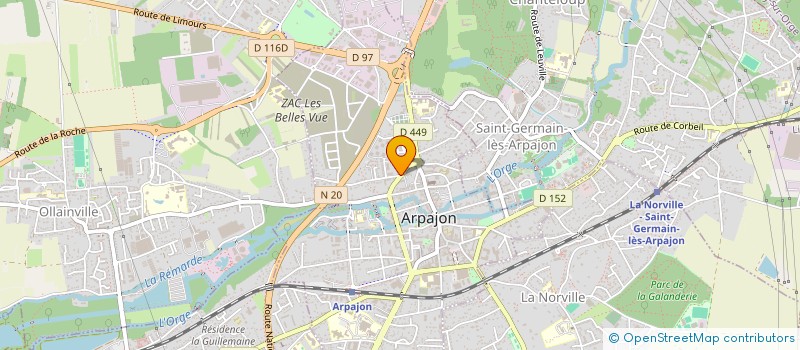 localisation de l'entreprise TEXIER DRIVER à ARPAJON