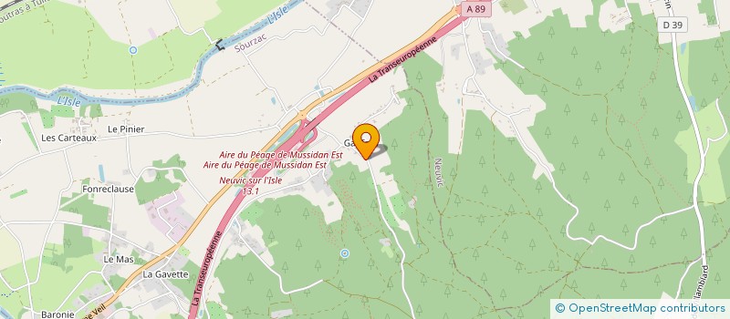 localisation de l'entreprise TEXIER JUSTINE  SOURZAC