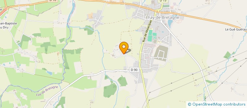 localisation de l'entreprise TEXIER PEINTURE à FAY-DE-BRETAGNE