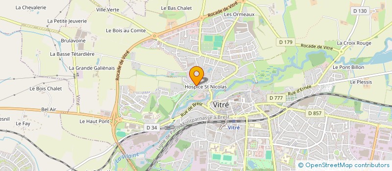 localisation de l'entreprise TEXIER SA  VITRE