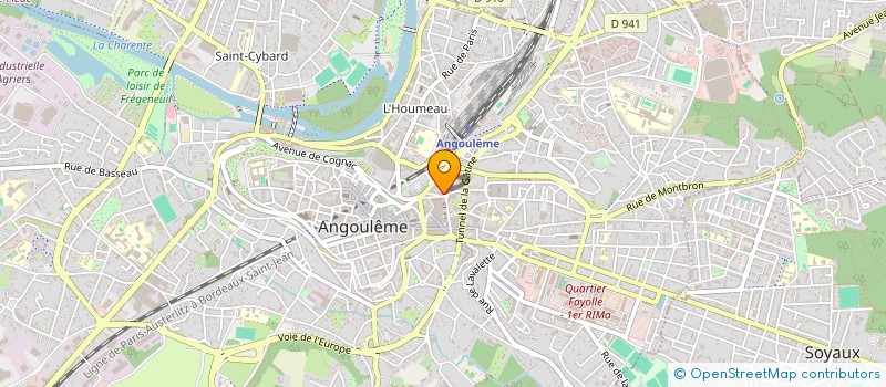 localisation de l'entreprise TEXIER SG à ANGOULEME