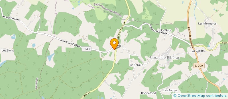 localisation de l'entreprise TEXIER WILLIAM ET MARIE-FRANCE  SIORAC-DE-RIBERAC