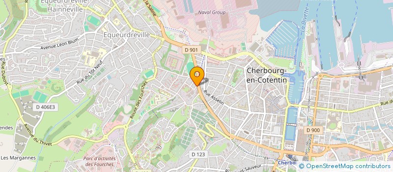 localisation de l'entreprise TEXINVEST à CHERBOURG-EN-COTENTIN