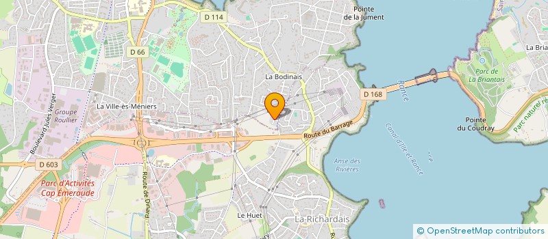 localisation de l'entreprise TEXLAND  SAINT-LUNAIRE