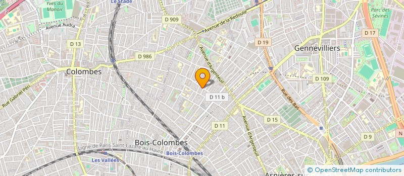 localisation de l'entreprise TEXMOD à BOIS COLOMBES