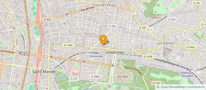 localisation de l'entreprise TEXNH TECNI à VINCENNES