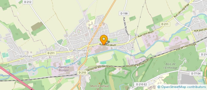 localisation de l'entreprise TEXOMER à WIZERNES