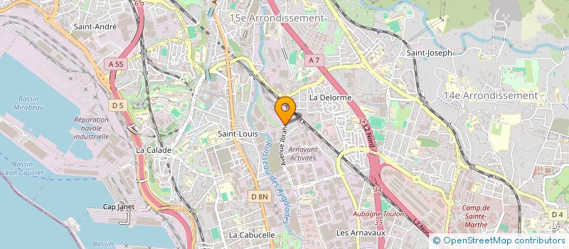 localisation de l'entreprise TEXPAP INDUS à MARSEILLE 15EME