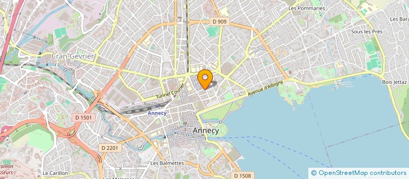 localisation de l'entreprise TEXSA-DIFFUSION à ANNECY