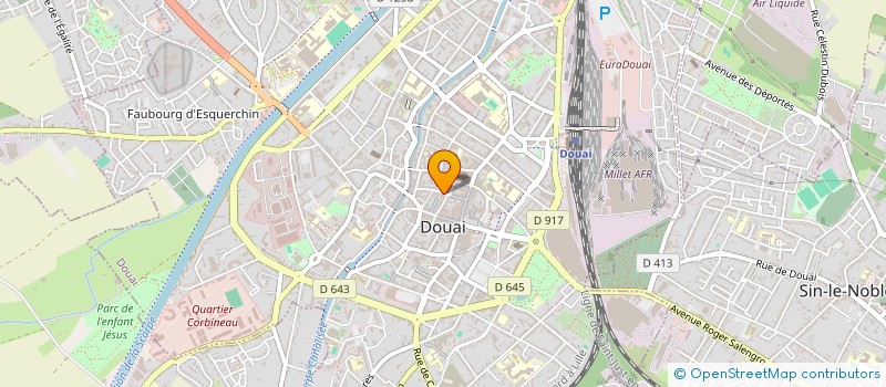 localisation de l'entreprise TEXTEL  DOUAI