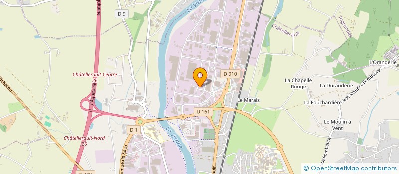 localisation de l'entreprise TEXTICOLOGIE  CHATELLERAULT