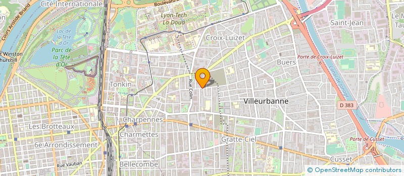 localisation de l'entreprise TEXTILDOR S A S à VILLEURBANNE