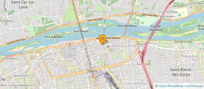 localisation de l'entreprise TEXTILE 37 à TOURS