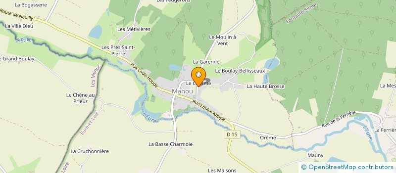localisation de l'entreprise TEXTILE BEAUCE ET PERCHE à MANOU